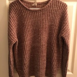 Purple knit sweater